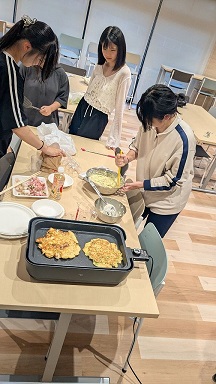 お好み焼き作り