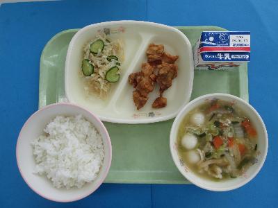 令和8年3月24日の給食の写真