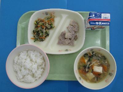 令和7年12月9日の給食の写真