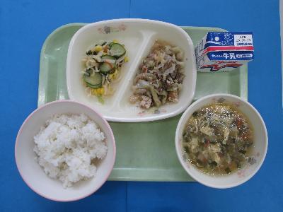 令和7年9月10日の給食の写真