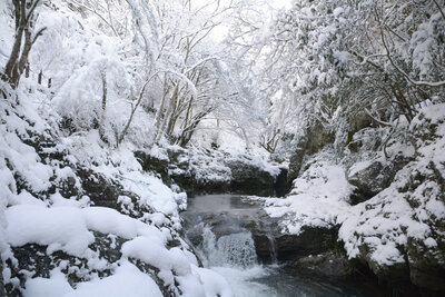 仙波渓谷の雪景色（総津）201801