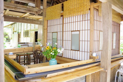 坪内家のそうめん流し（川登）201807