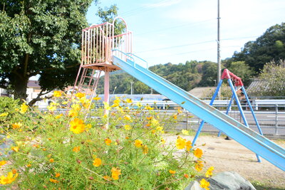 衝上断層公園の滑り台（岩谷口）202010
