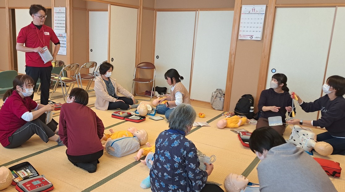 救命救急講習の様子